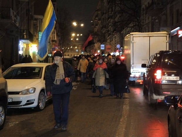 Фотофакт: Майдан не забыт: в Киеве состоялось шествие активистов