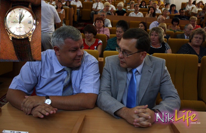 Вице-губернатор Николаевской области Геннадий Николенко похвастался швейцарскими часами за 170 тысяч гривен
