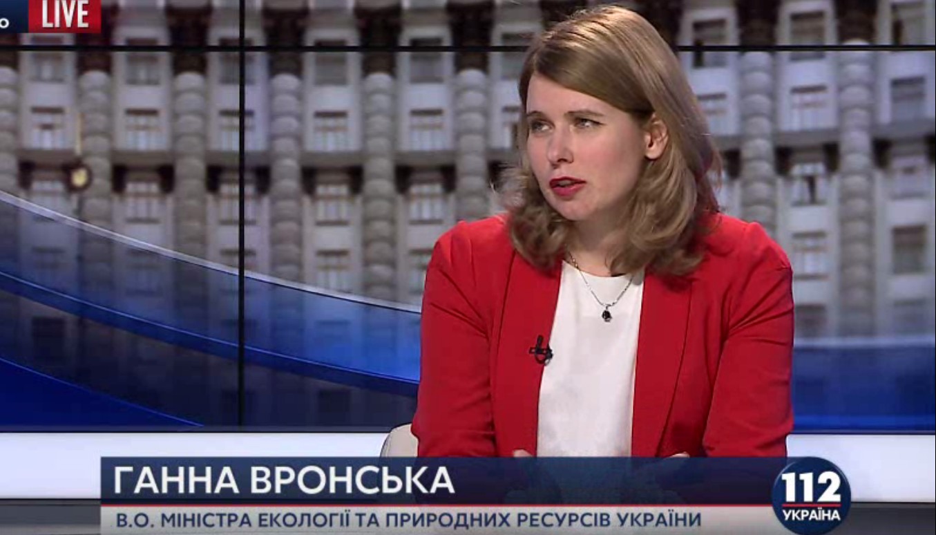 Анна Вронская заявила, что будет готова занять пост министра экологии, если ей предложат
