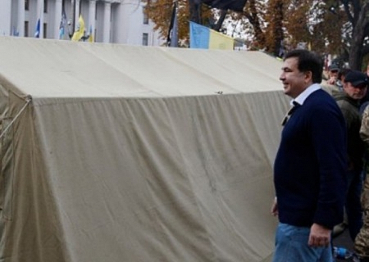 Саакашвили будет жить в палатке