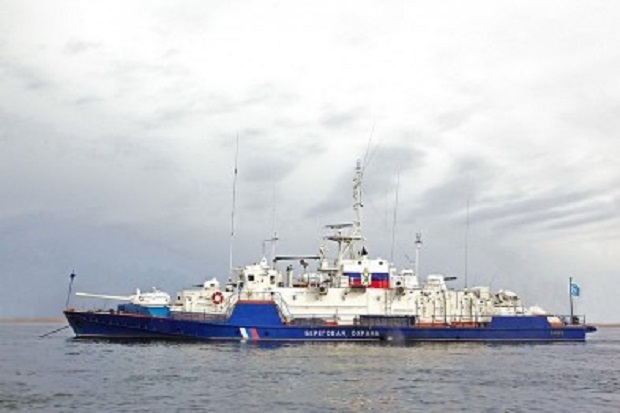 Возле Мариуполя замечен российский военный корабль
