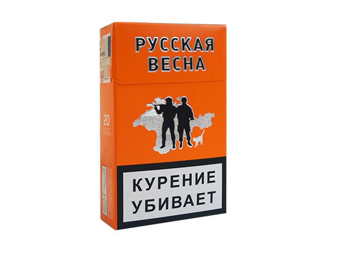 В продаже появились сигареты 'Русская весна' с изображением Крыма