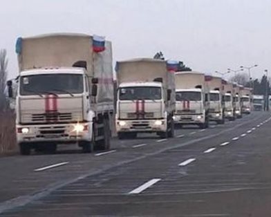 Об этом говорят: Гуманитарный конвой Путина намерен зайти в Луганск через подконтрольный террористам погранпункт