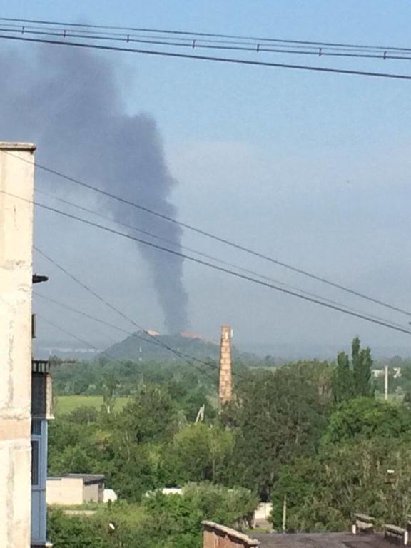 В Донецке горит конно-спортивный центр бывшего нардепа Юрия Черткова