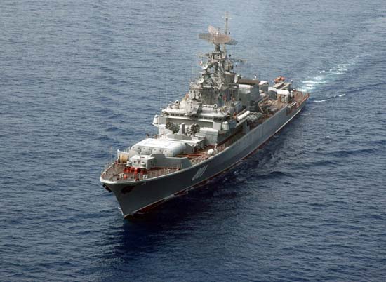 Российский боевой корабль появился в непосредственной близости от Одессы