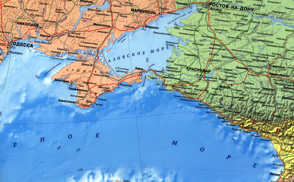 Украина требует у Москвы вернуть Крым на карте